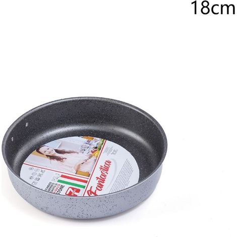 TRADE SHOP - Tortiera Rotonda Rivestimento Antiaderente Antigraffio ø18-22-26-30cm Teglia Cucina - -diametro 18cm -