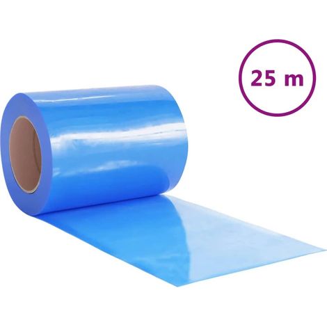 Maison Exclusive - Türvorhang Blau 300x2,6 mm 25 m PVC