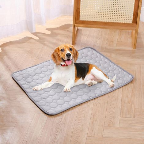 Alfombrilla refrescante para mascotas, alfombrilla de verano para perros y gatos (para exteriores e interiores), colchoneta para dormir (gris, 40 × 30 cm) (1/5)