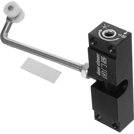Commercial Aluminum Closing Closer Double Hinges Spring Alloy Black