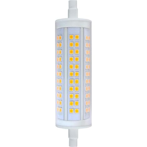 Ampoule LED 20 W 2500 lm R7s 118 pour lampe aux halogénures métalliques J118 500 W avec diffuseur transparent dimmable - Blanc chaud 3000 K (1/4)
