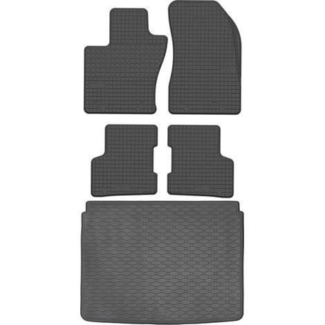 Set di tappetini in gomma per auto e tappetino per bagagliaio per Jeep Renegade SUV dal 2014 al 2018.