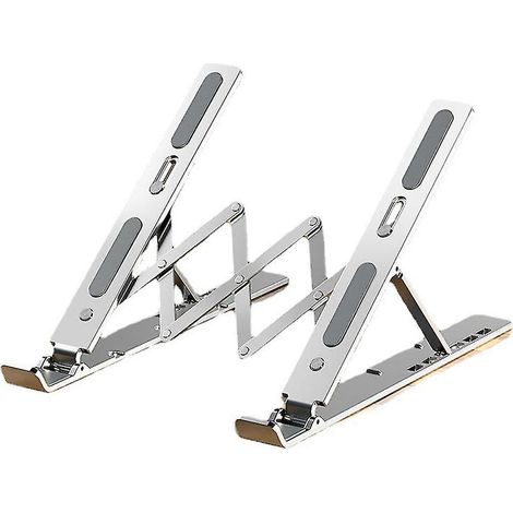 Support pour ordinateur portable réglable en hauteur, rehausseur portable en aluminium (1/4)