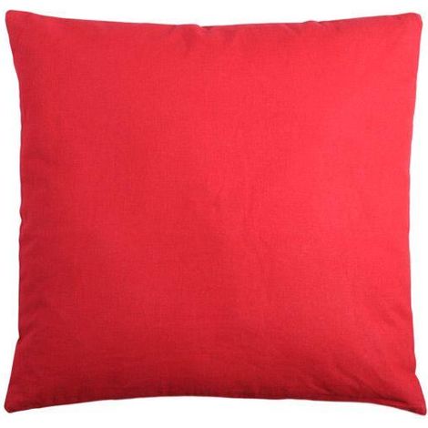 Coussin DUO 50x50 rouge beige clair (1/3)