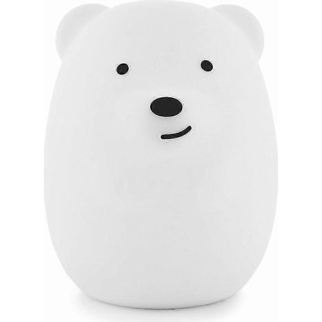 Lampe de chevet en silicone avec télécommande et rechargeable USB (version Bear Pat) (1/5)