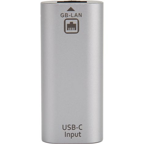 Adaptateur USB-C vers RJ45 Gigabit 1000 Mbps Aluminium, Plug and Play pour PC Portable et Tablette (1/5)