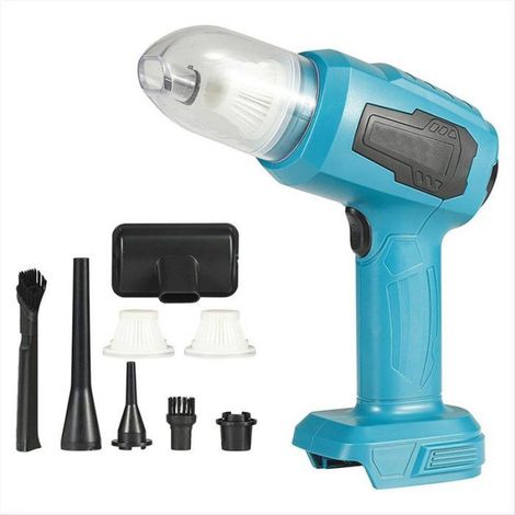 Aspirateur de Voiture Portable Sans Fil, Souffleur D'Air Électrique pour le Nettoyage des Sols, des Tapis et des Poils, pour Makita (1/4)