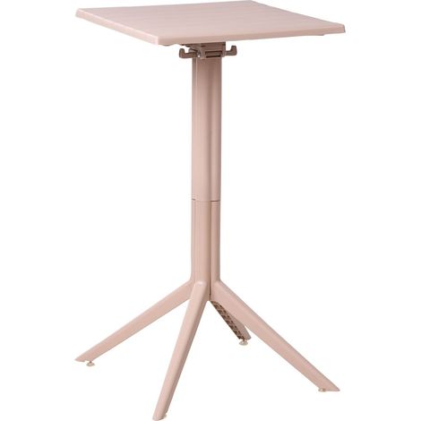 Garten Bartisch LEMNOS 60 cm 60 cm Beige