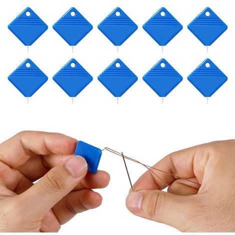 10pcs Enfile-Aiguilles, Enfile-Aiguille Automatique Carré Qualité Supérieure Couture à La Main Enfile-Aiguille Simple Machine à Coudre Outil d'Enfile-Aiguille Accessoires Pratiques(Bleu) (1/5)