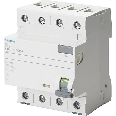 Siemens 5SV33446KK12 5SV3344-6KK12 FI-Schutzschalter  A   4polig 40 A 0.03 A 400 V