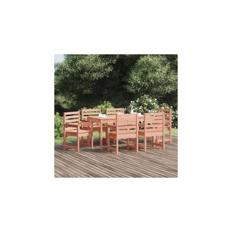 Ensemble à manger de jardin 7 pcs bois massif Douglas (1/5)