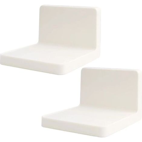 Ensemble de rangement double couche adhésif pour salle de bain, petit rangement mural (1/4)