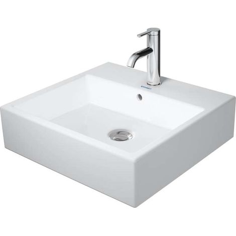 Lavabo Vero Air Wash Duravit 50x47cm, con rebosadero, con banco (1/3)
