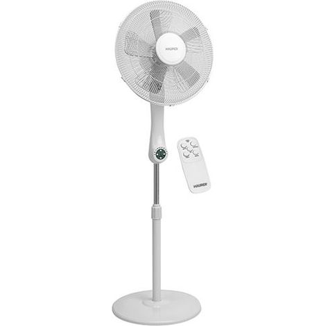 VENTILATORE A PIANTANA MAURER 40CM 5 PALE C/TELECOMANDO BIANCO