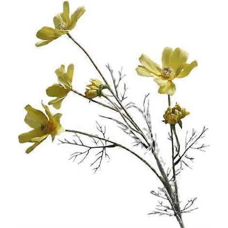 Marguerites artificielles en tissu de soie imperméable et réaliste, décoration florale artificiellejaune (1/5)