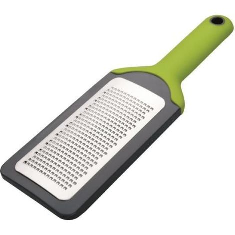 Râpe Fine - Acier Inoxydable - Manche Plastique - 27 x 8 cm - Avec Étui de Protection - 1 Pièce