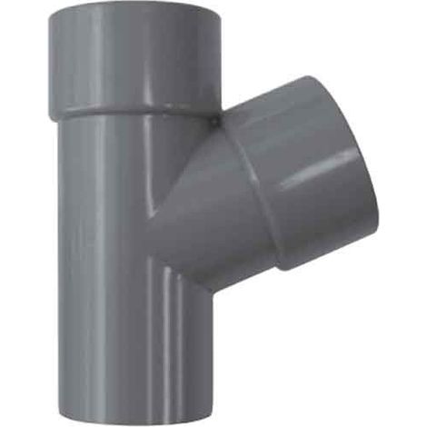 Te 67º Macho Hembra PVC Evacuación Crearplast  Medidas  Accesorios Fontanería: 90.67º
