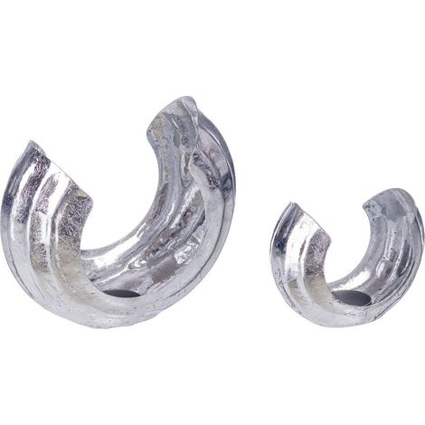 Portavelas de metal argento 600x300x240