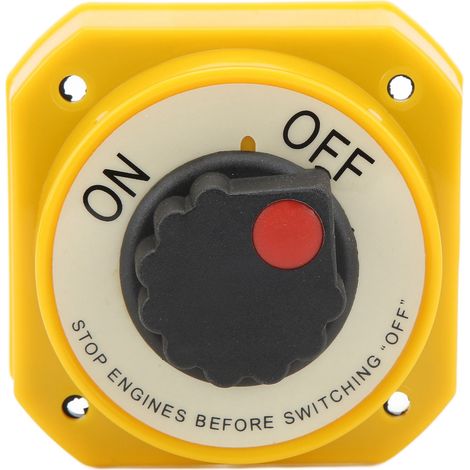 Interrupteur marche/arrêt étanche pour batterie 6-32 V à circuit unique, coupe-circuit et sectionneur pour camping-car ou bateau (1/5)