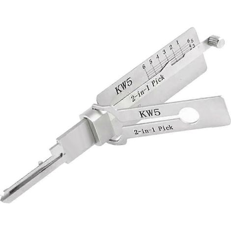 Outil 2 en 1 pour serrurier KW5 : ouvre-porte de porte, outil manuel professionnel pour serrurier.
