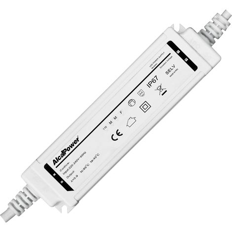 Alcapower Alimentatore Switching 24V 100W 4.16A IP67 Impermeabile per Illuminotecnica LED Driver Professionale Compatto ad Alte Prestazioni