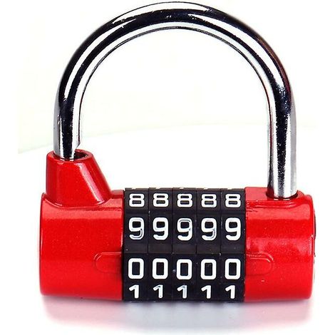 VURAHOME - Cadenas à combinaison à 5 lettres Combinaison robuste à 5 chiffres- (1/4)