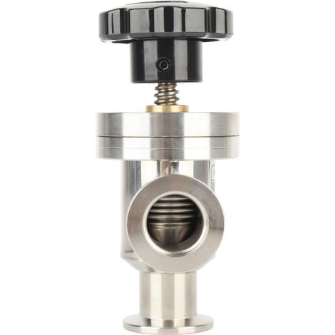 Vanne d'isolement à soufflet coudé à angle droit KF25 en acier inoxydable 304 pour vide poussé (1/5)