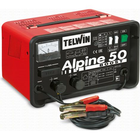 Telwin Boost Battery Charger 500ah 12-24v Power Supply 230v Mod. Alpine 50