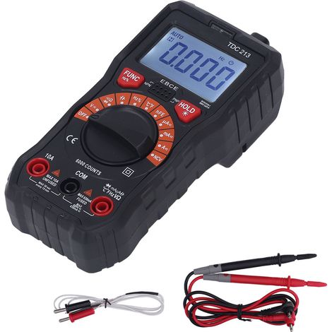 Multimètre numérique automatique précis antichute affichage numérique portable voltmètre (1/5)