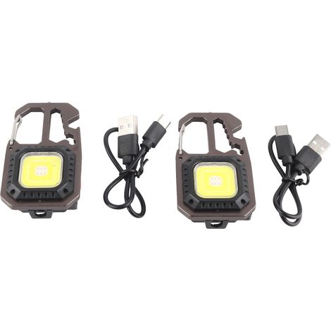 Schlüsselanhänger Superhelle Arbeitsleuchte Mini COB Lampe IP66 Multifunktionale LED-Taschenlampe mit Flaschenöffner