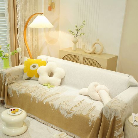 Housse De Canapé - Tissu Chenille - Dimensions 180 x 130 cm ou 180 x 180 cm - Protection Meuble Salon - 1 Pièce (1/5)