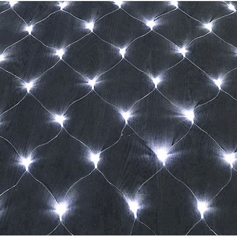 SWANEW LED Luce Netta Tenda Decorativa Luci Leggiadramente All'aperto Luci Leggiadramente Illuminazione 4.5x1.6M Bianco Freddo (1/5)