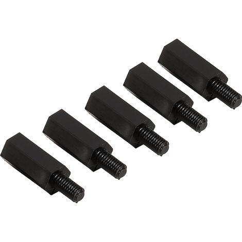 100pcs Vis écrou nylon M2 M3 M4 entretoise hexagonale mâle femelle tête ronde fixation plastique (1/5)