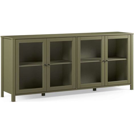 Mueble aparador 4 puertas modelo Alexis acabado verde, 186cm(ancho) 80cm(alto) 40cm (largo) (1/5)