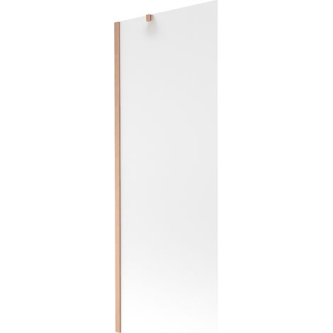 Paroi de baignoire 1 volet 70 x 150 cm, givrée, cuivre brossé - 895-070-000-00-30-65
