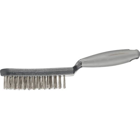 PFERD TOOLS Handbürste mit Kunststoffkörper und ergonomischem Griff HBUP 4reihig Edelstahl-Draht-Ø0,40 10 Stk (1/5)