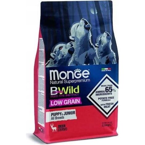 Monge BWild Puppy & Junior Deer 2,5 kg