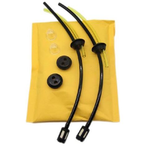 Kit universel de filtre à carburant 2X, tuyau de carburant, joint pour débroussailleuse, coupe-bordures, tondeuse, taille-haie, élagueuse sur perche (1/5)