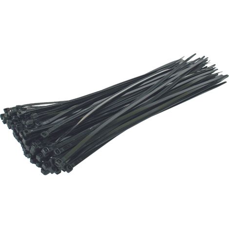 Fascette in plastica PA6.6, 100 pezzi, nere, 1502.5 - E-600-0003 (1/3)