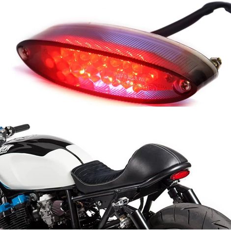 Motorcycle Rear Light, 28 LED Motorcycle Running Stop Brake License Plate Tail Light (1/5)