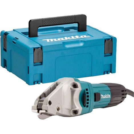 Makita – Cisaille électroportative 380W JS1601J – Capacité de coupe acier 1,6mm – Pour coupes nettes dans acier, inox et aluminium – Malette Makpac incluse