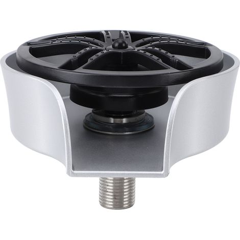 Rince-verres automatique, lave-verres en acier inoxydable, nettoyeur haute pression professionnel résistant à la corrosion pour éviers de cuisine, couleur argent. (1/5)
