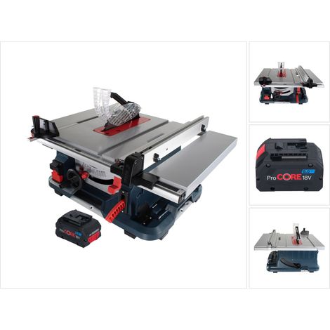 Bosch GTS 18V-216 Professional Akku Tischkreissäge 18 V 216 mm Biturbo Brushless + 1x ProCORE Akku 8,0 Ah - ohne Ladegerät
