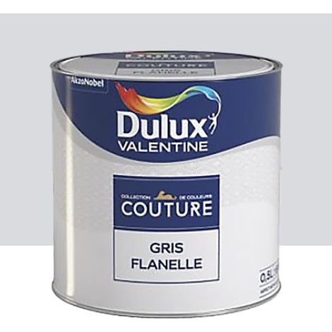 Peinture acrylique Dulux Valentine Couture Gris flanelle 0,5 L (1/2)