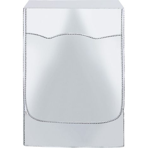 Lave-linge housse anti-poussière zippée turbine rouleau protection accessoire buanderie (S) (1/5)