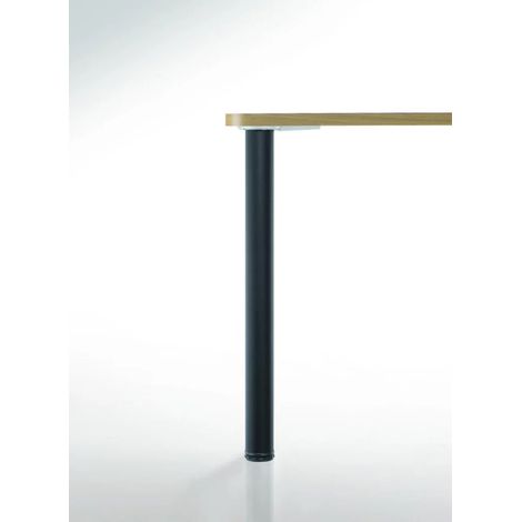 Pied de table rond ø 60 mm - CAMAR - Hauteur 1100 mm - Vendu à la pièce. - Noir ral 9005