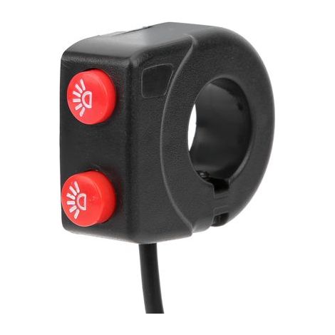 Interrupteur de Guidon de Moto, Interrupteur d'éclairage de Moto, Interrupteur de Phare de Moto ABS, Trou de 22 Mm pour Moto.. (1/5)