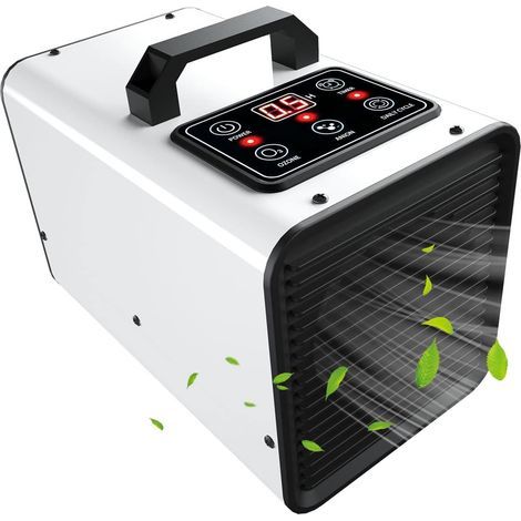 2-in-1 Ozone and Negative Ion Generator, 60,000 mg/h Digital Commercial Industrial Odor Elimination Air Purifier Machine for Home