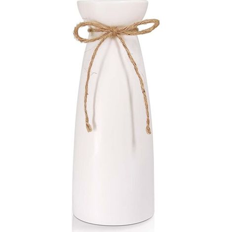 Bardusch-Grand vase céramique blanc haute qualité, décoration table mariage, maison ou fête (1/5)
