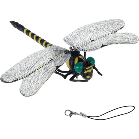 Accessoire anti-moustiques et imitations de libellules colorées à suspendre pour la pêche et le camping, destiné aux adultes.